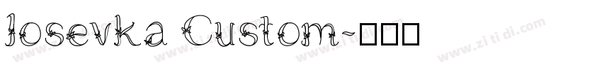 Iosevka Custom字体转换